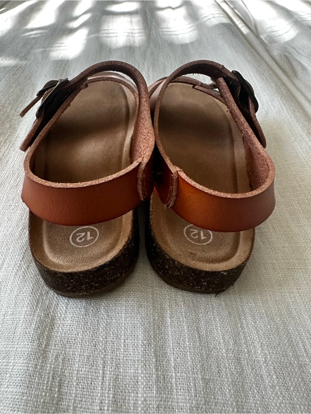 Cat & Jack Toddler Tan/Brown Double Buckle Sandals